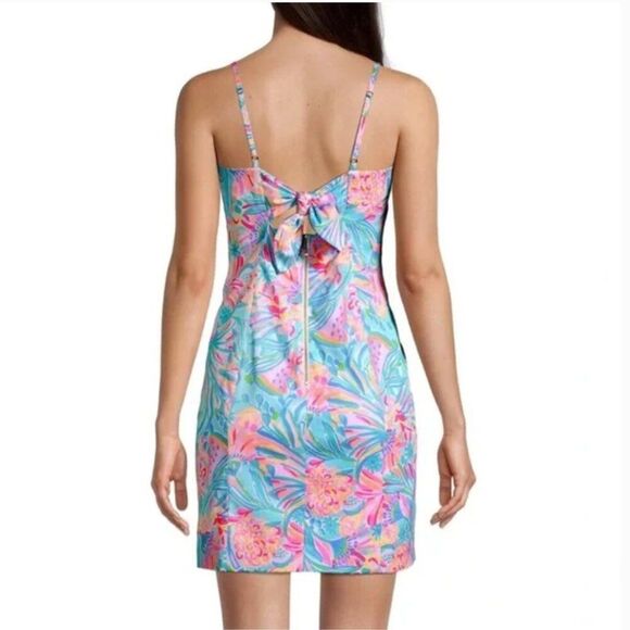 LILLY PULITZER Shelli Stretch Mini Dress in Tropical Punch Size 2 - Picture 4 of 8